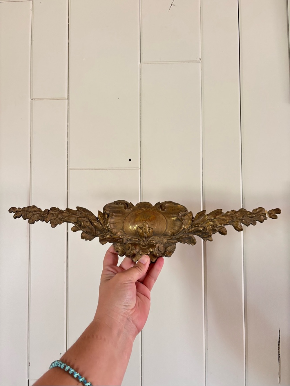 Stunning 19th Century French Bronze Furniture Pediment/Fronton